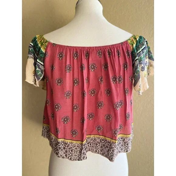O'Neill Dallas Off-The-Shoulder Cropped Top - Womens Shirts Size S L - Picture 2 of 12